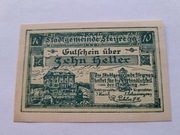 NOTGELD AUSTRIA 10 HELLER 1920
