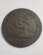 HISZPANIA 10 Centimos 1870