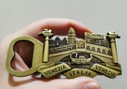 Metalowy magnes otwieracz do butelek 3D Wenecja