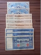 Zestaw banknotów Niemieckich 10 sztuk
