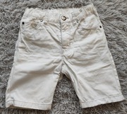 Krótkie spodenki jeansowe białe H&M r.110 w idealnym stanie 