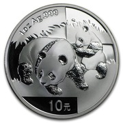 Chińska Panda 2008 1 oz Silver uncja Ag