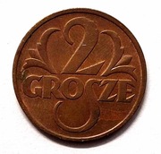 Moneta obiegowa II RP 2gr.1936r