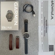 Nowy GARMIN VENU 2 Plus smartwatch zegarek sportowy Pasek skórzany