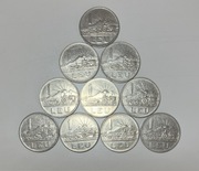 10x moneta 1 leu z 1966 roku