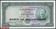 Mozambik Portugalski 100 Escudos 1961