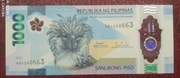 Filipiny 1000 pesos UNC 2022