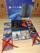 Sony PlayStation 4pro 1TB+ 2 pady + 6 gier