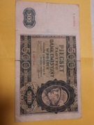 Banknot 500 złotych"Góral,,1940 SERIA A.