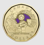 KANADA 1 $ 2022 UNC Oscar Peterson KOLOROWANA