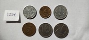 Zestaw 6 monet obiegowych PRL 1987r. Komplet(z24) 