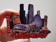 Zagraniczny magnes na lodówkę USA Chicago