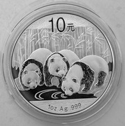 Chińska Panda 2013 1 oz Silver 10 yuan