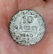 Moneta 10 gr 1840 