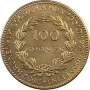 Austria 100 koron z 1924 roku - O. M. O. - REPLIKA