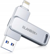 BLANBOK+ Certyfikowana pamięć MFI pamięć USB 128 do iPhone'a