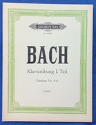 Nuty BACH – Klavierübung I. Teil, Partiten 4-6 