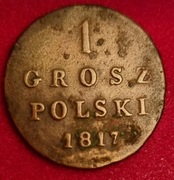 1 Grosz Polski 1817r I.B. Królestwo Kongresowe 