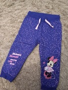 Ciepłe legginsy dresowe Minnie Myszka 92  disney