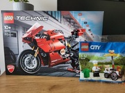 LEGO Technic 42107 Ducati Panigale V4 R+LEGO City 30356 Stoisko Z Hotdogami
