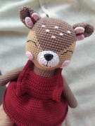 Renifer Mia na szydełku handmade zabawki amigurumi