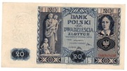 ZESTAW BANKNOT 20 ZŁOTYCH 1936 SERII CX I DA 2 SZT