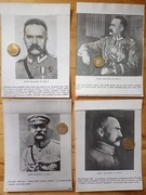 4 zdjęcia portretowe Józef Piłsudski  RP Naczelnik