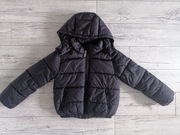 Kurtka puffer z kapturem H&M rozmiar 134  czarna 