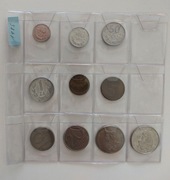 Zestaw monet obiegowych z 1985r