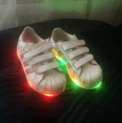 Adidas dziewczece buty świecące led 29