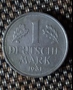 Moneta 1 marka 1981 r