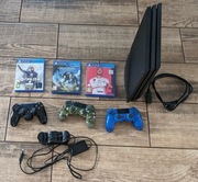 OKAZJA - PlayStation 4 PRO  + 3pady + ladowarka + vertical +nasadka PAD