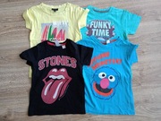 4 x Bluzka koszulka  t-shirt H&M Stones rozm. 98/104