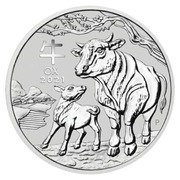 Moneta 1 Oz Lunar 3 III Rok Bawoła 2021 (byka wołu