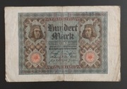 Banknot 100 marek , 1920 r , Niemcy