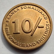 SOMALIAND 10 Schilling 2002 okołoMENNICZA