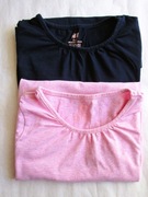 H&M  zestaw bluzeczek 2 sztuki, dziewczynka, 134 cm, 9 lat