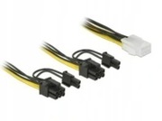 Kabel rozdzielacz zasilania PCI Express 6Pin/2x