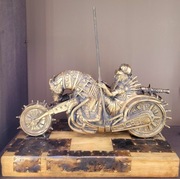 TOMASZ SĘTOWSKI 'Dark Rider’ brąz, 38x41x17cm