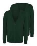Sweter zielony na guziki 2pak r152-158 z metką