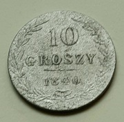 10 groszy Kròlestwo Kongresowe 1840 r.
