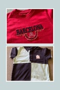 2x t-shirt dziecięcy(Barcelona i kwadraty), r. 92 