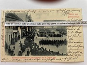 Piła Schneidemuhl Parade der Garnison 1901r