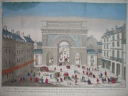 1775 oryginał PARYŻ FRANCJA brama triumfalna barok