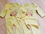 Pajac pajacyk piżama śpiochy 86 dla bliźniaków