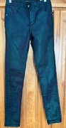 NOWE piękne jeansy Reserved *164* mieniące zielone