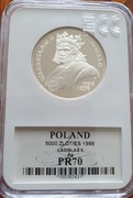 5000 o zl.  Władysław III Jagiełło 1989 r.