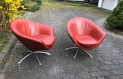 Dwa designerskie fotele mid century, space agePRL