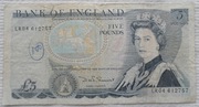 Anglia Elżbieta II 5 funtów 1980-7 Duke Wellington