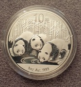 2013 Panda Chiny 10 Yuan srebrna uncja